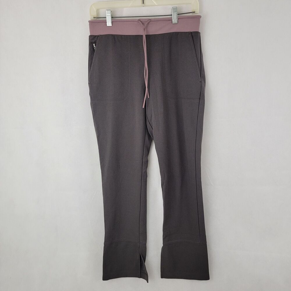 ATHLETA Womens Hermosa Pants Sz S Bootcut GRAY Yoga Workout Athleisure Lounge